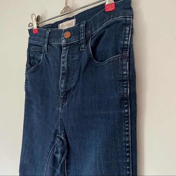 Madewell 10 Inch High Riser Skinny Skinny -Lydia Dark Wash Size 25 - Picture 4 of 13